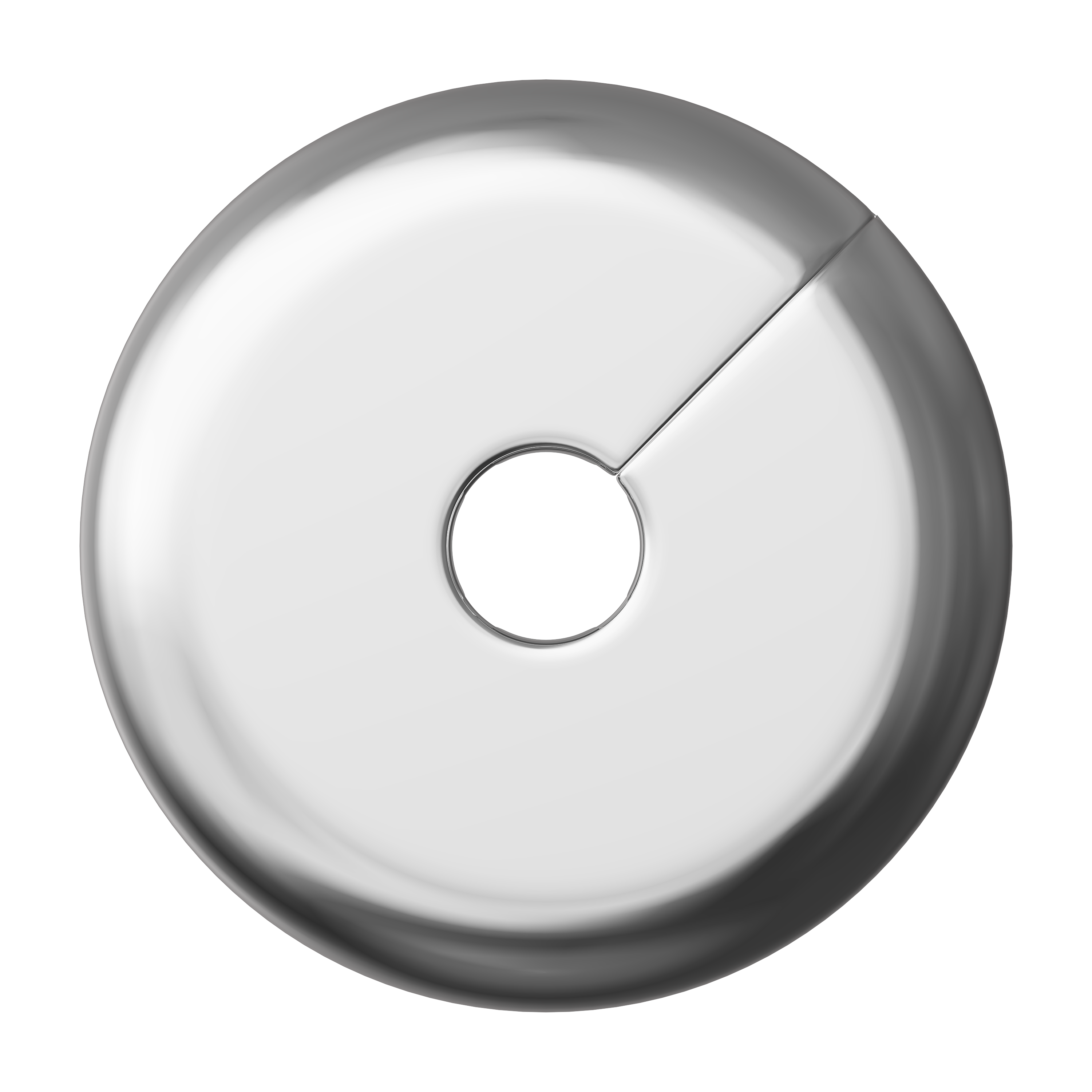 PROFLO&reg; Chrome 5/8 in. OD Plastic Split Escutcheon 