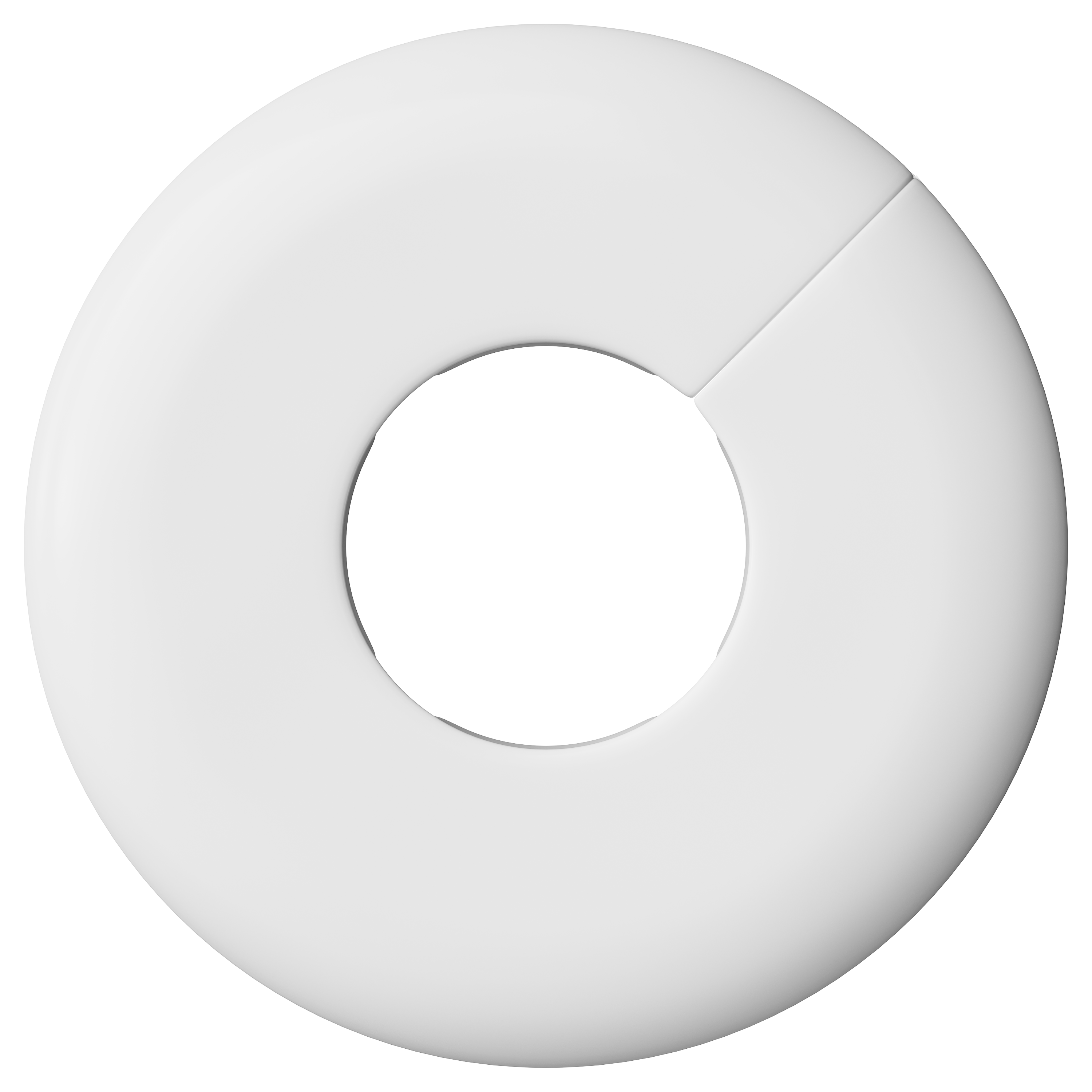 PROFLO&reg; White 1-1/2 in. IPS Plastic Split Escutcheon 