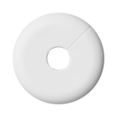 PROFLO&reg; White Plastic Split Escutcheon in Chrome 