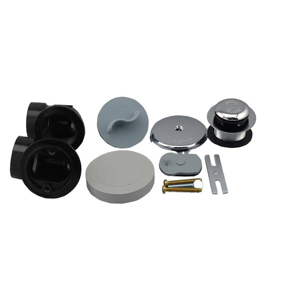 PROFLO® Chrome Brass Toe-Tap Drain 