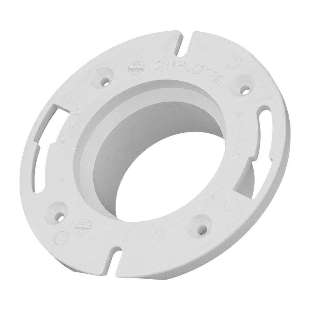 White PVC DWV Closet Flange 
