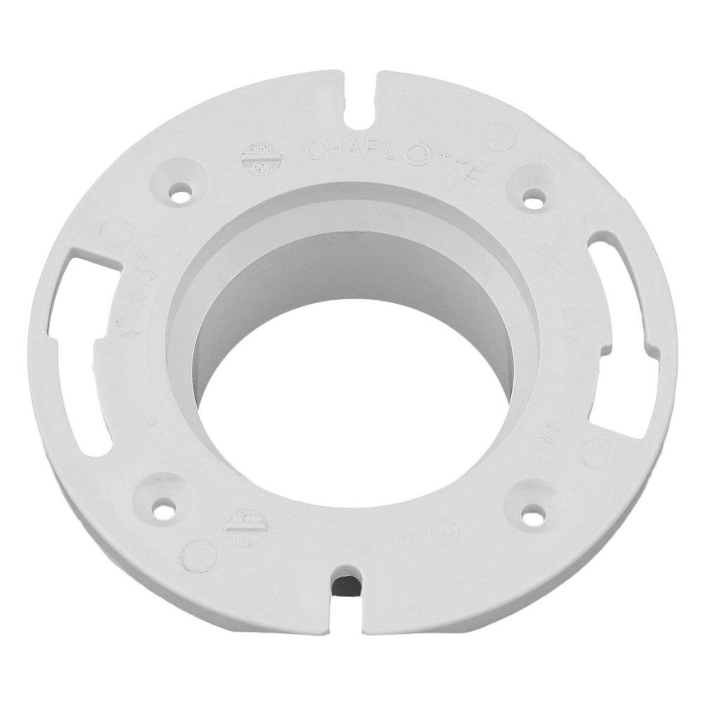 White PVC DWV Closet Flange 