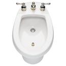 Vertical Spray Bidet with Integral Overflow in White