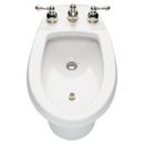 Vertical Spray Bidet with Integral Overflow in White