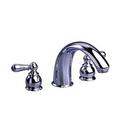 20 gpm Deckmount Tub Faucet Filler with Double Metal Lever Handle in Satin Nickel - PVD