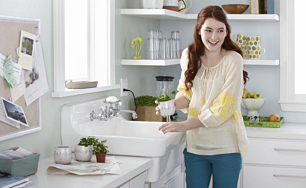 American Standard White 30 x 22 in. 2 Hole Fireclay Single Bowl Drop-in Kitchen Sink 