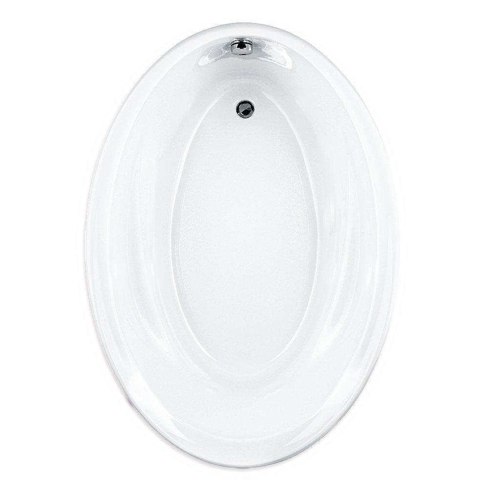 American Standard White 59-1/2 x 42-1/4 in. Drop-In Bathtub with Right Drain 