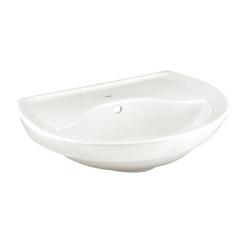 24-1/2 in. Oval Vitreous China Pedestal Bathroom Sink in White