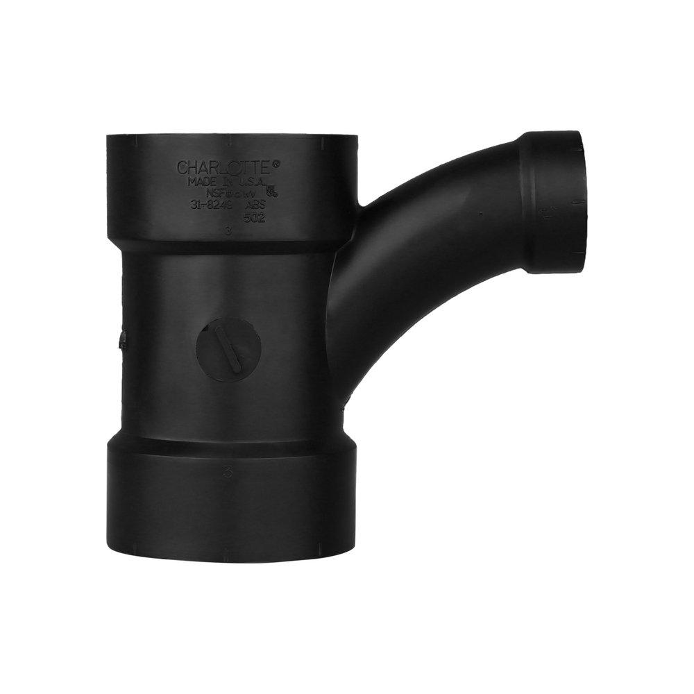 Black ABS DWV Combination Wye 