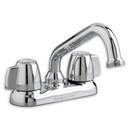 Laundry Faucet with Double Knob Handle and Aerator End in Polished Chrome