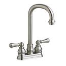 Two Handle Lever Handle Bar Faucet in Brushed Nickel