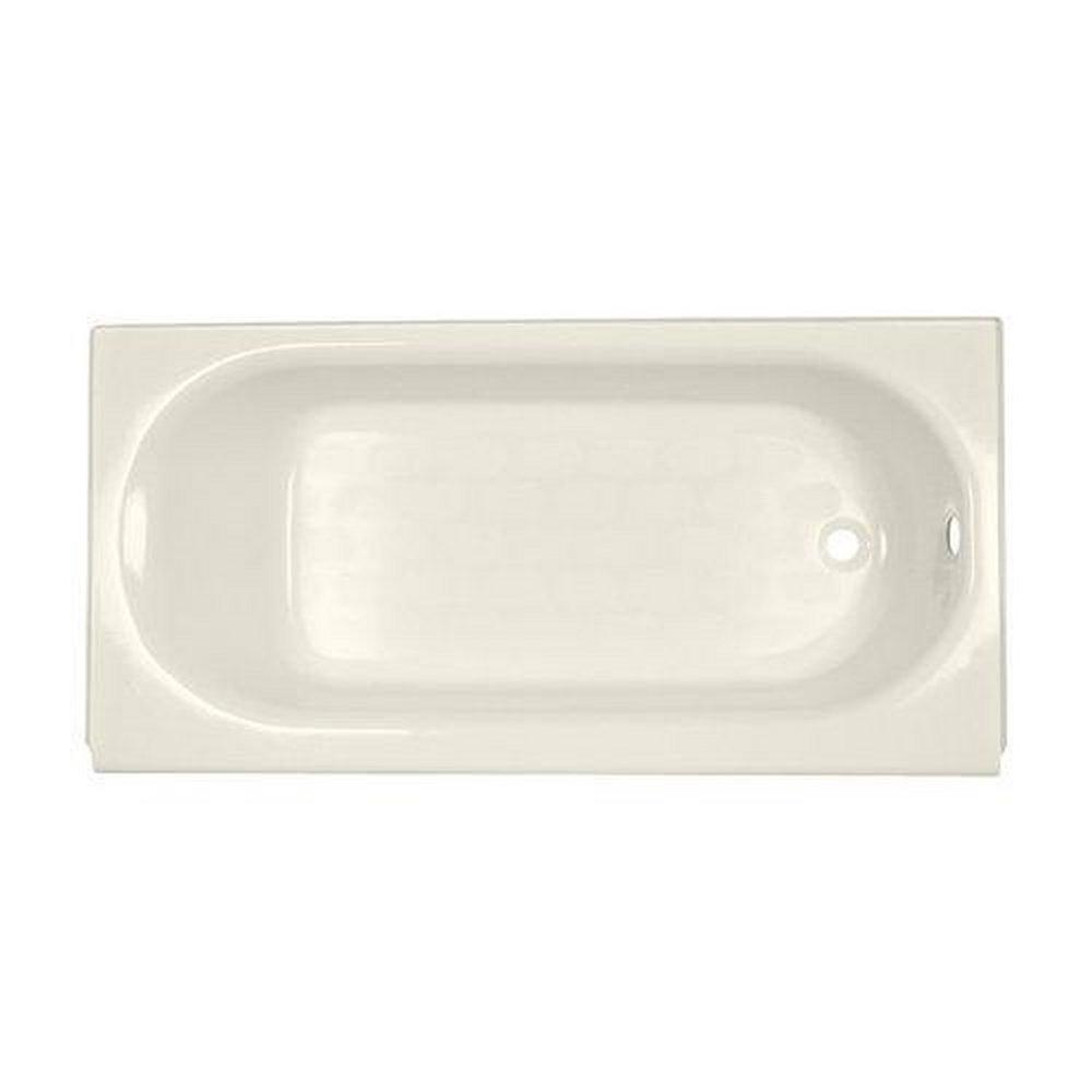 American Standard Linen 60 x 30 in. Soaker Alcove Bathtub with Right Drain 