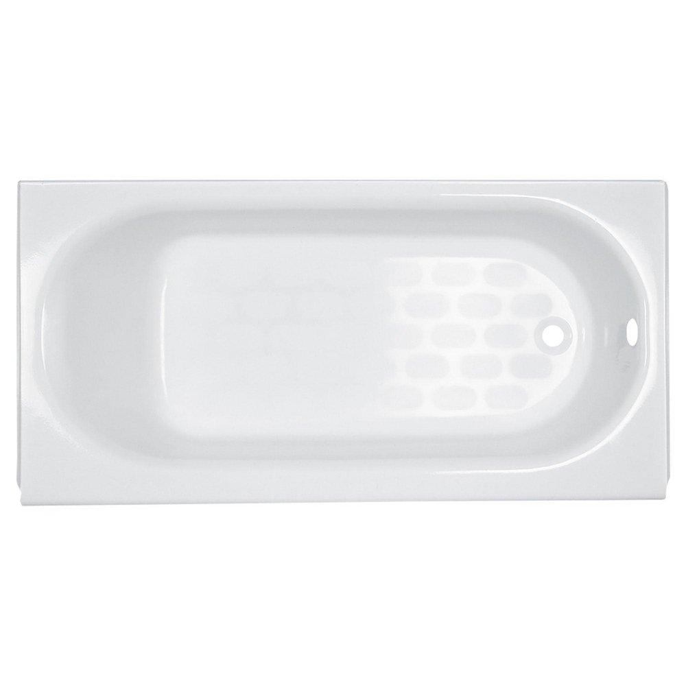 60 in. x 34 in. Soaker Alcove Bathtub with Left Drain in White 