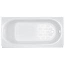 60 in. x 34 in. Soaker Alcove Bathtub with Left Drain in White 