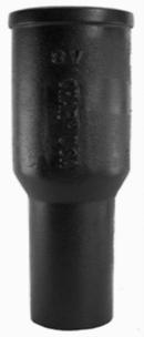 Black Spigot x Hub Cast Iron Sission Insertable Joint 