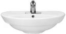 24-1/2 in. Wall Mount or Pedestal Oval Vitreous China Bathroom Sink in White