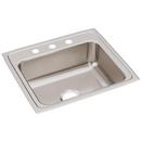 22 x 19-1/2 in. 3-Hole Stainless Steel Single Bowl Drop-in Kitchen Sink in Lustrous Satin