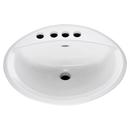 American Standard White 21 X 18 4 Hole 4 Centerset Vitreous China Self-Rimming OVAL Lavatory *AQUALY 