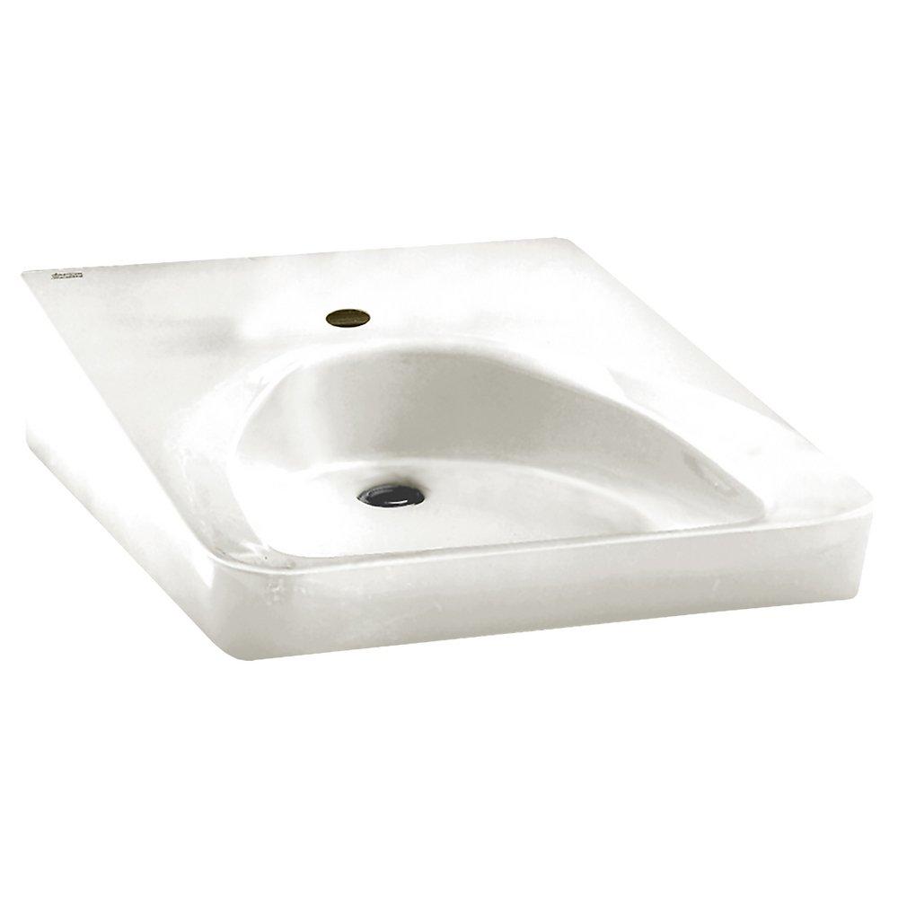 American Standard White 14 x 14-3/4 x 4-3/4 in. Wall Mount Healthcare Sink 