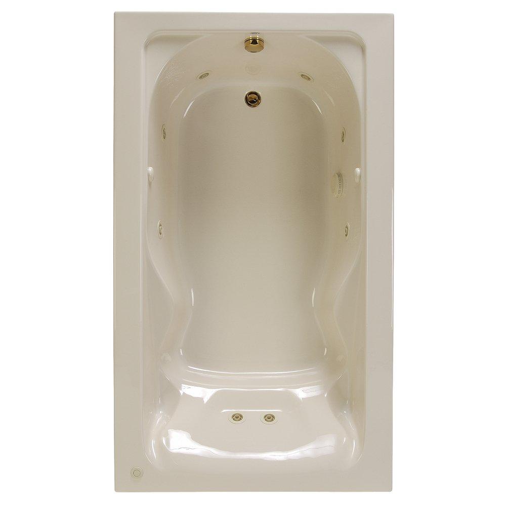 American Standard White 72 x 42 in. Drop-In Bathtub with Reversible Drain 