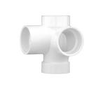2 in. PVC DWV Sanitary Tee with 2 in. Left Hand Sanitary Inlet