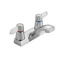 Double Lever Handle Centerset Bathroom Sink Faucet in Polished Chrome