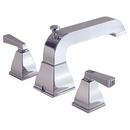 Square Tub Filler with Double Lever Handle in Polished Chrome