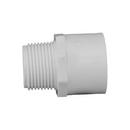 White PVC Schedule 40 Male Adapter 