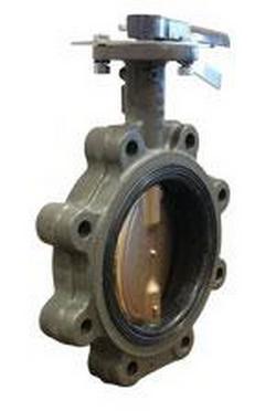 4 in. Cast Iron EPDM Lever Handle Butterfly Valve