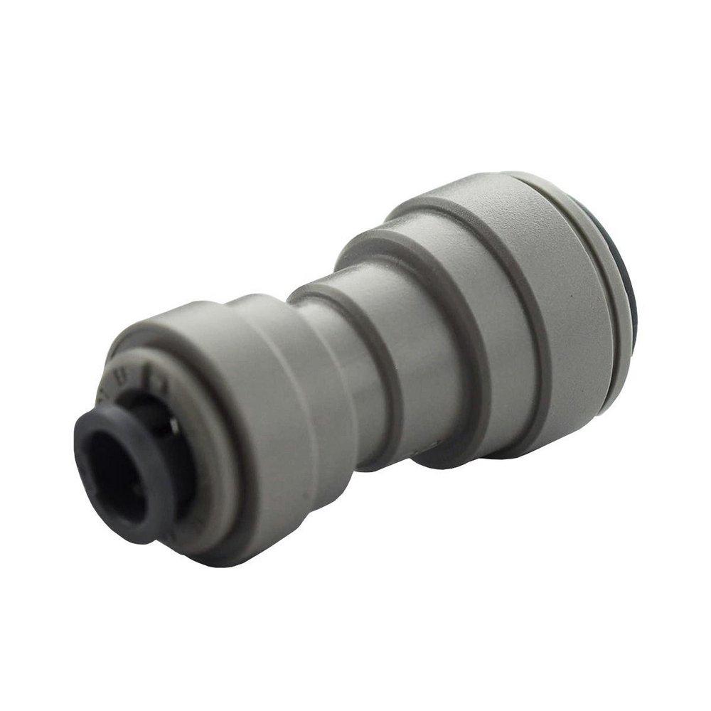 John Guest Grey OD Tube 150# Acetal Copolymer Reducing Bulkhead Union Connector in Grey 
