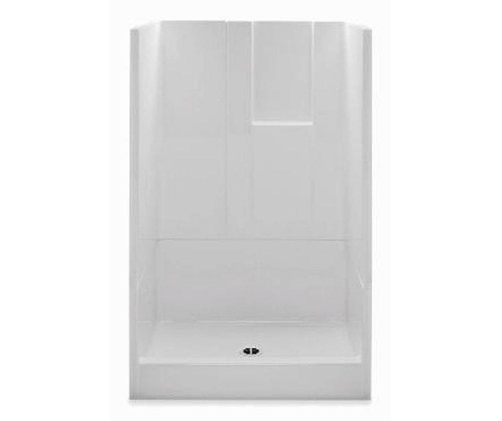 Aquatic White 35-1/4 x 48 x 74 in. Alcove Shower Unit 
