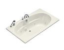 KOHLER Biscuit 72 x 42 in. Whirlpool Drop-In Bathtub with Reversible Drain 