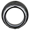 Black ABS DWV Slip Joint Female Trap Adapter with Washer & Chrome Nut 