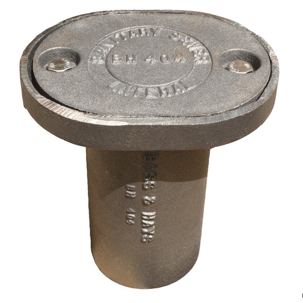 Bass and Hays Foundry Cast Iron Cleanout 
