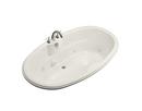 72 x 42 in. Thermal Air Drop-In Bathtub with Reversible Drain in Biscuit