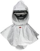 Repellent Hood with Collar in White