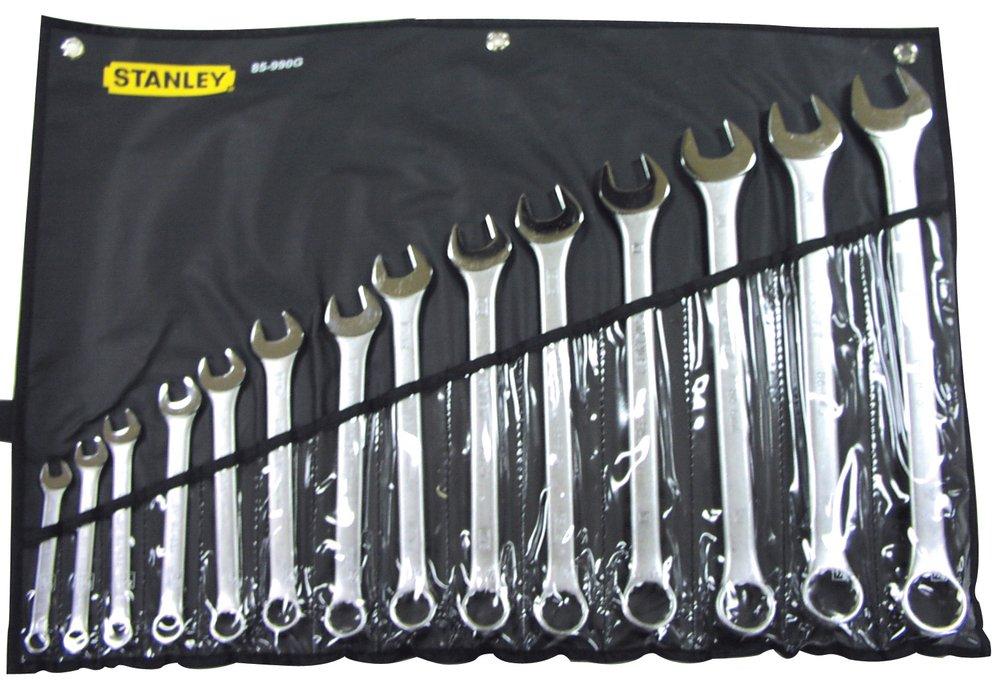 Stanley Satin Chrome Combination Wrench 