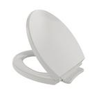 Round Closed Front Toilet Seat with Cover in Colonial White