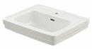 TOTO Cotton 24 x 19 in. 1-Hole 1-Bowl Vitreous China Self-Rimming and Pedestal Rectangular Lavatory Sink 