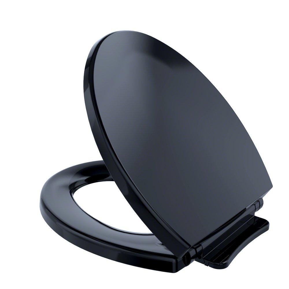 TOTO Ebony Round Closed Front Toilet Seat with Cover 
