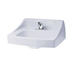 20-7/8 in. Wall Mount Rectangular Vitreous China Bathroom Sink in Cotton
