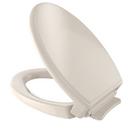 Elongated Closed Front Toilet Seat in Bone