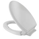 Elongated Closed Front with Cover Toilet Seat in Colonial White