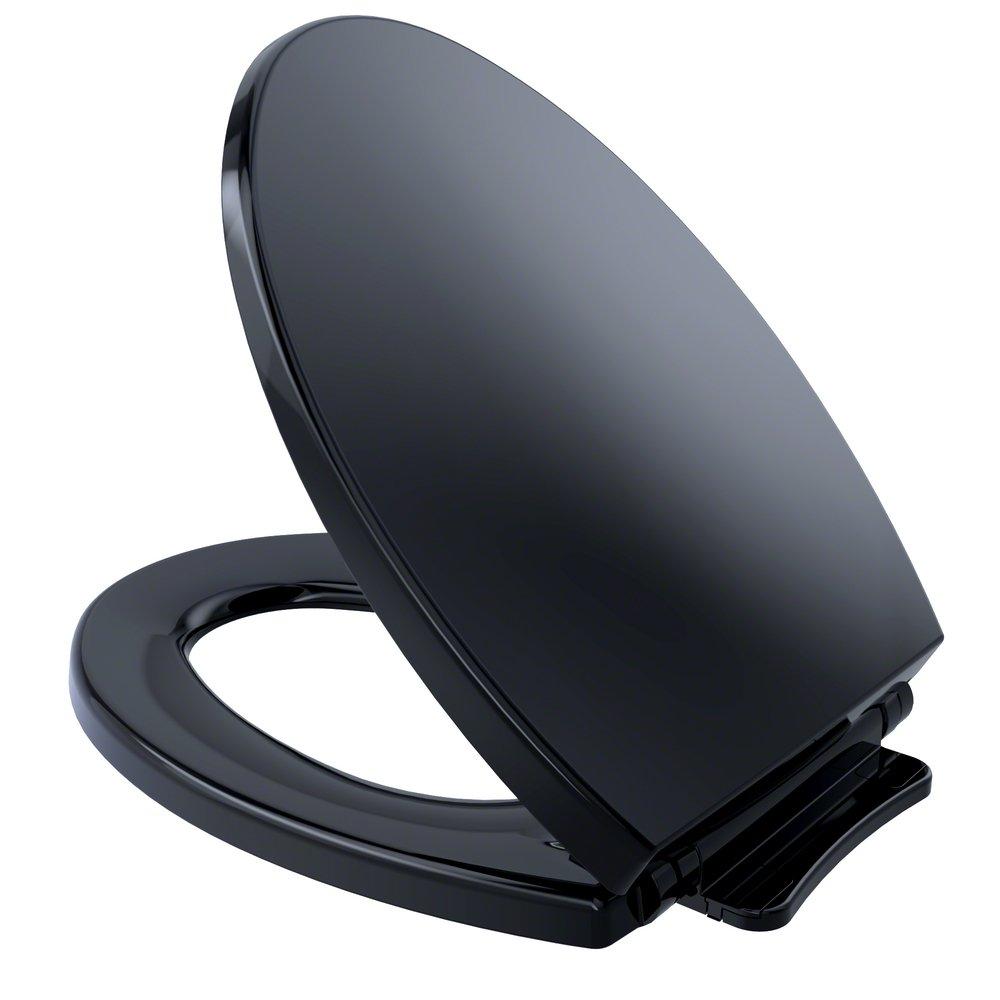 TOTO Ebony Elongated Closed Front with Cover Toilet Seat 