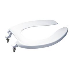 Elongated Open Front Toilet Seat in Cotton