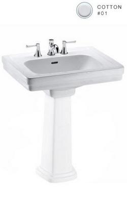 27 in. Bathroom Sink Only in Cotton