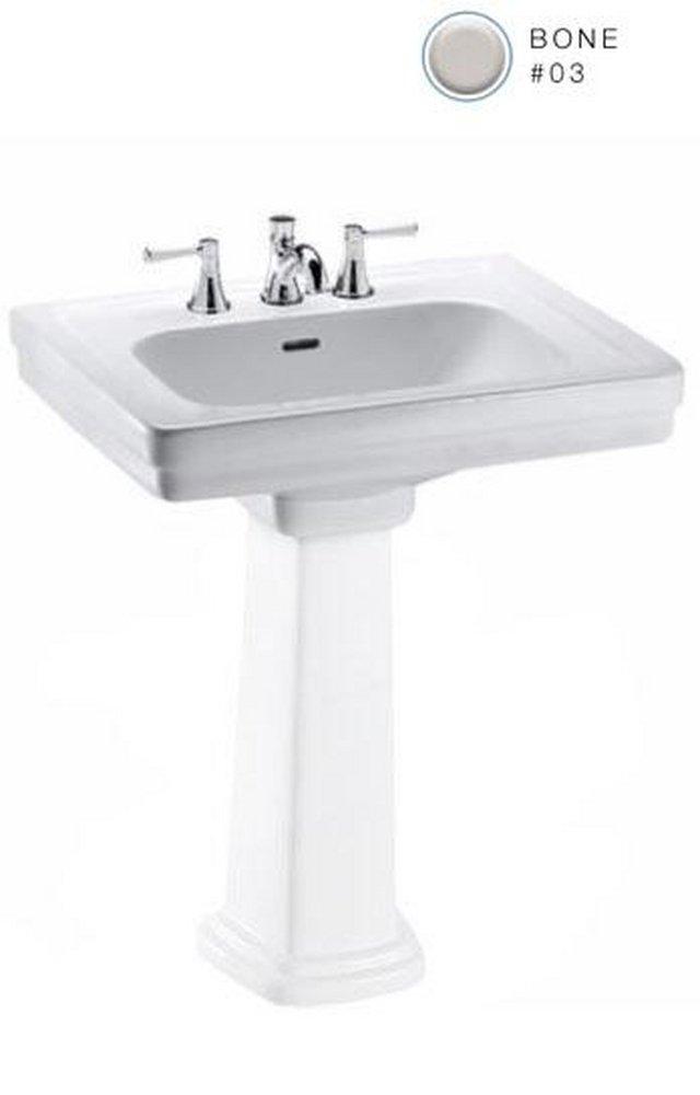 TOTO 27 X 22 8 Pedestal Lavatory ONLY *PROMEN BONE 