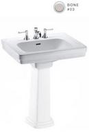 TOTO 27 X 22 8 Pedestal Lavatory ONLY *PROMEN BONE 