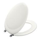 KOHLER White Elongated Toilet Seat with Hinge 