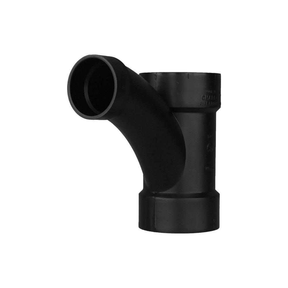 Black ABS DWV Combination Wye 